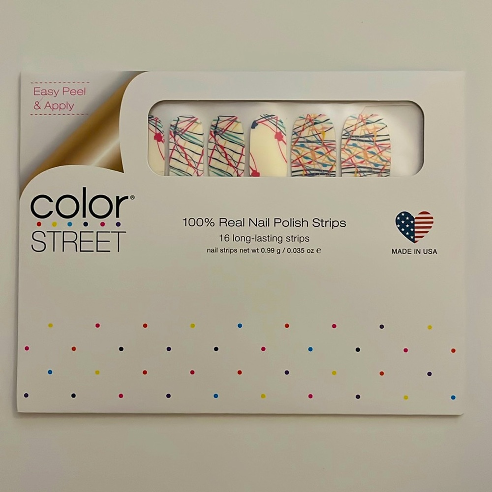 Color Street Nails Mind Over Splatter Rare New Polish Strips